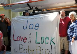 Good luck Joe banner.