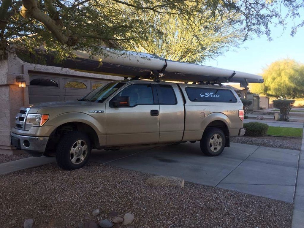 Ford F150 and a Stellar Kayak.