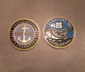 Frankfort Coast Guard station medallions.