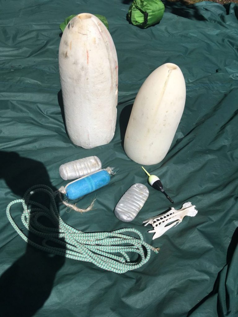 Joe's big finds in Northern Michigan. Buoys and ropes.