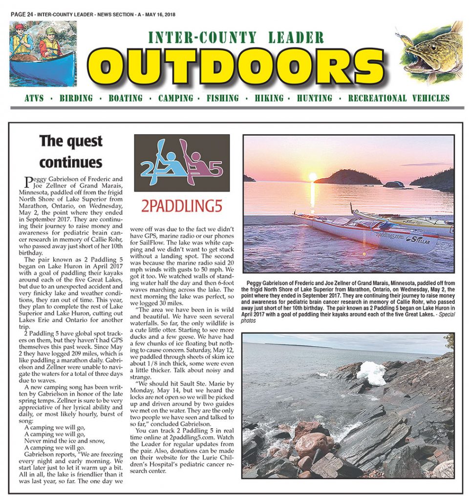 Inter-County Leader OUTDOORS: May 16th, 2018 Section A.