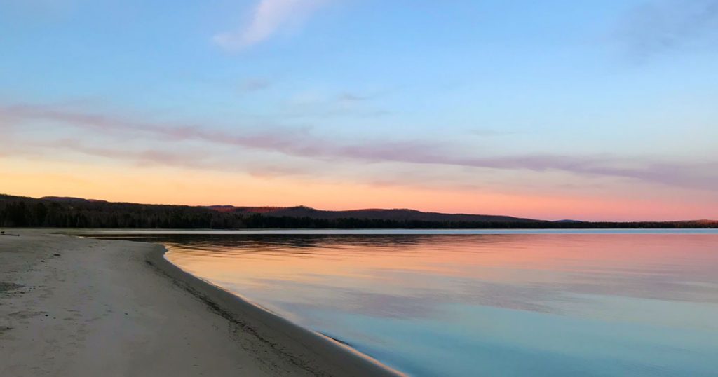 Lake Superior sunrise.