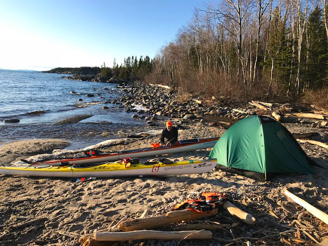 Lake Superior campsite on 5/2/18.
